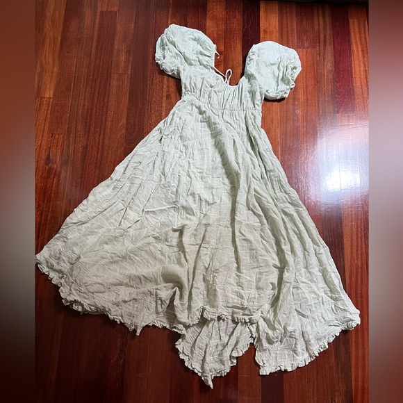 On My Level Maxi Dress in green. Free People - Picture 3 of 3